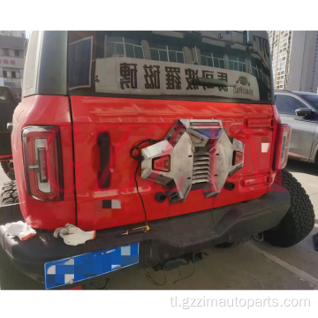 Bronco Rear bumper na may ekstrang rack ng gulong